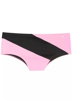 Amir Slama panelled swim trunks - Black