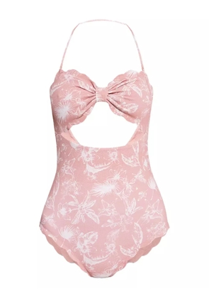 Marysia floral-print swimsuit - Pink