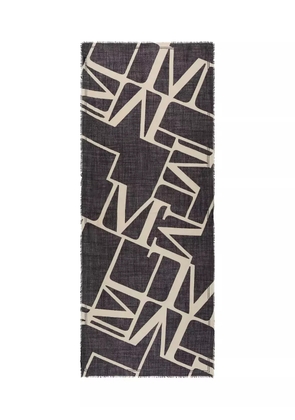 Marc O'Polo graphic-print shawl - Black