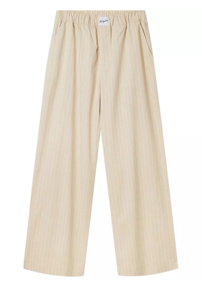 Axel Arigato striped cotton trousers - Neutrals