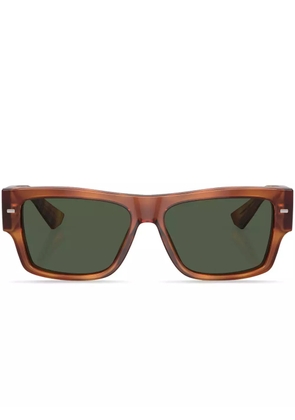 Dolce & Gabbana Eyewear tortoiseshell-effect square-frame sunglasses - Yellow