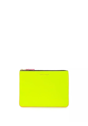 Comme Des Garçons Wallet colour-block zipped wallet - Yellow