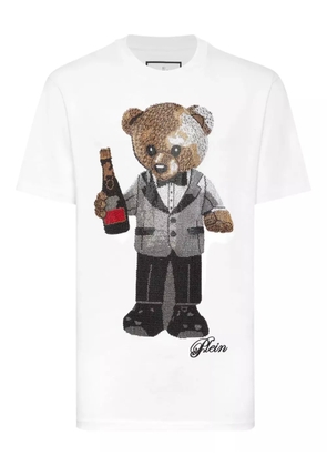 Philipp Plein teddy bear sequin T-shirt - White