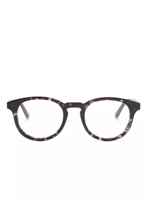 Alexander McQueen Eyewear round-frame glasses - Black