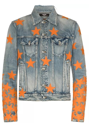 AMIRI CHEMIST STAR TRUCKER Clay Indigo Denim Jackets 'Blue'