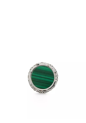Emanuele Bicocchi Amulet Malachite earring - Silver