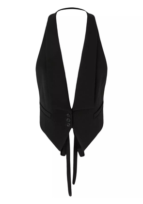 PINKO rear-tied vest - Black