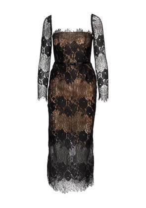Ana Radu lace midi dress - Black