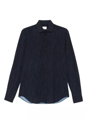 Xacus textured long-sleeved shirt - Blue
