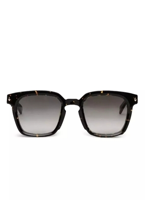 John Dalia tortoiseshell square sunglasses - Black