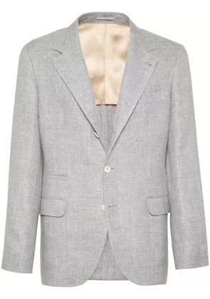Brunello Cucinelli notched-lapels single-breasted blazer - Grey
