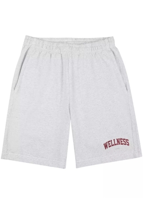 Sporty & Rich Wellness Ivy logo-print shorts - Grey