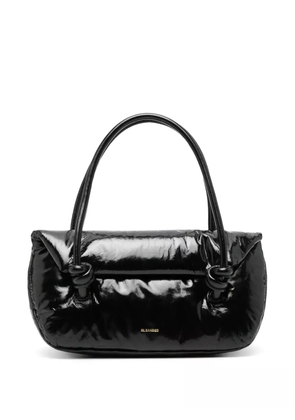 Jil Sander padded leather shoulder bag - Black