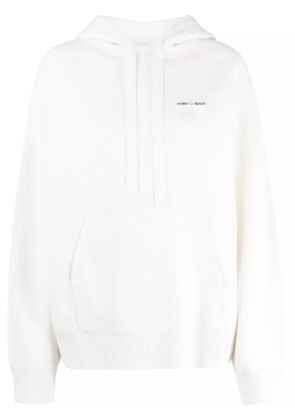 Casablanca Casa Sport ribbed hoodie - Neutrals