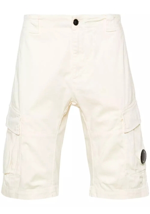 C.P. Company Lens-detail cargo shorts - Neutrals