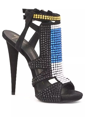 Giuseppe Zanotti Vintage Pre-Owned 120mm strass sandals - Black