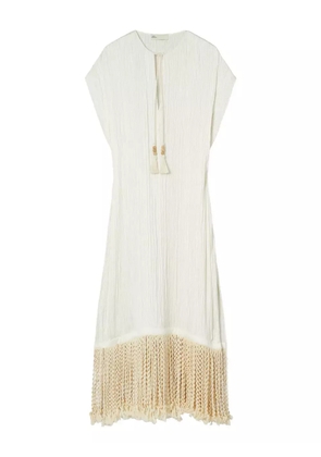 Tory Burch V-neck beach dress - White