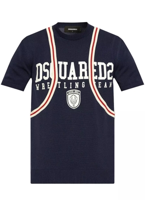 DSQUARED2 logo-print T-shirt - Blue