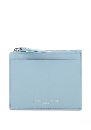 GIANNI CHIARINI grained-leather wallet - Blue