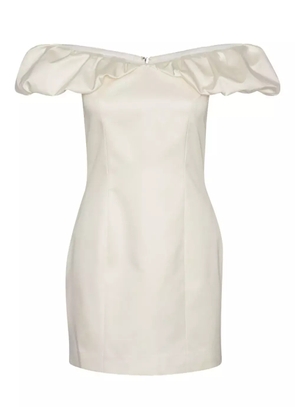 ROTATE BIRGER CHRISTENSEN off-shoulder ruched minidress - White