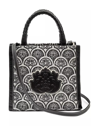 Isla Sirena jacquard-print shoulder bag - Black