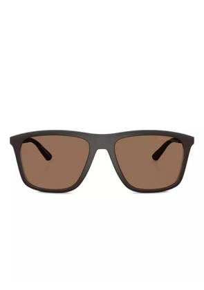Emporio Armani square-frame sunglasses - Brown