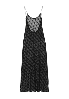 Atu Body Couture open-back patterned maxi dress - Black