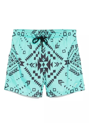 TOOCO graphic-print swim shorts - Green