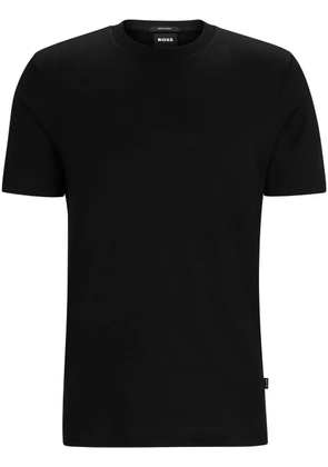 BOSS monogram-jacquard cotton T-shirt - Black
