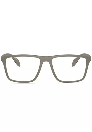 Emporio Armani rectangle frame glasses - Grey