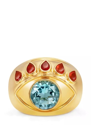 Nevernot 18kt yellow gold Ready To See You topaz and opal ring