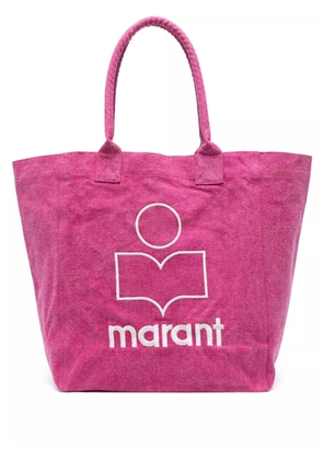ISABEL MARANT Yenky organic cotton tote bag - Pink