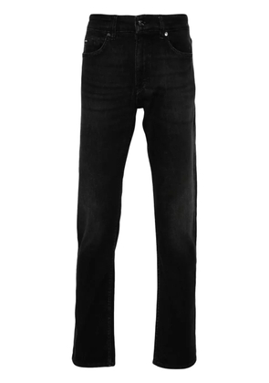 BOSS mid-rise slim-fit jeans - Black