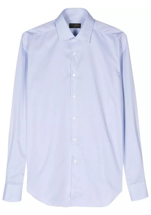 Dell'oglio spread-collar cotton shirt - Blue