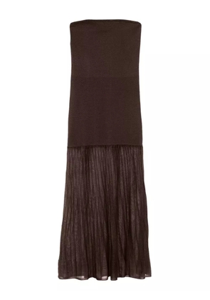 MALINA sleeveless dress - Brown