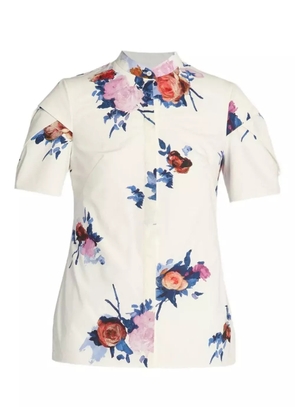 ERDEM floral-print shirt - White