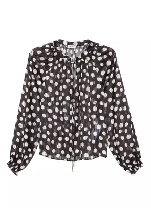 LIU JO polka-dot print blouse - Black
