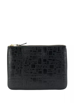 Comme Des Garçons Wallet leather clutch bag - Black