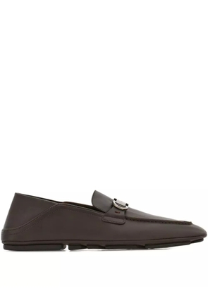 Ferragamo Gancini loafers - Brown