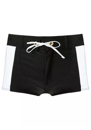 Amir Slama panelled drawstring trunks - Black