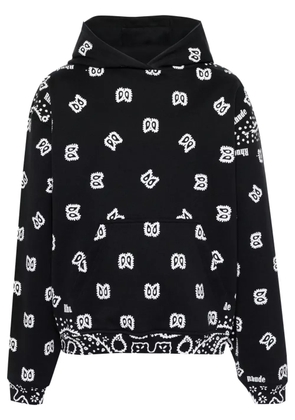 RHUDE bandana-print hoodie - Black
