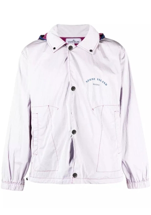 Stone Island Marina logo-print hooded jacket - Pink