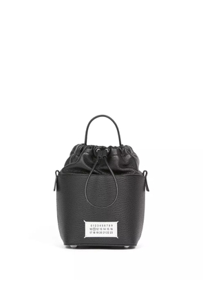 Maison Margiela small 5AC grained leather bucket bag - Black