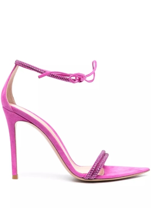 Gianvito Rossi Montecarlo 115mm crystal-embellished sandals - Pink