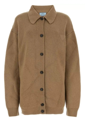 Prada Biscuit cashmere cardigan - Brown