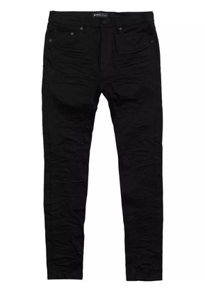 Purple Brand crinkled slim-cut jeans - Black