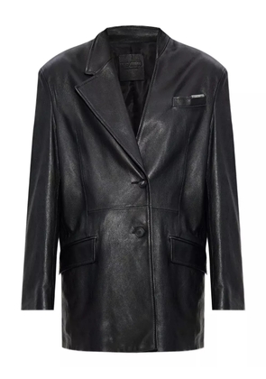 The Attico leather jacket - Black