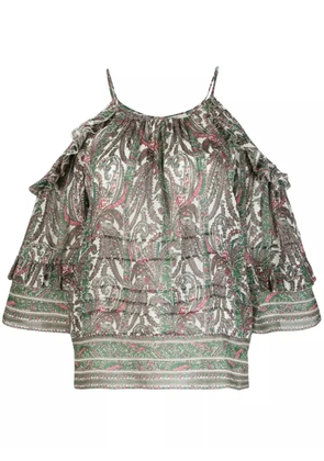 ISABEL MARANT Gabia graphic-print top - White