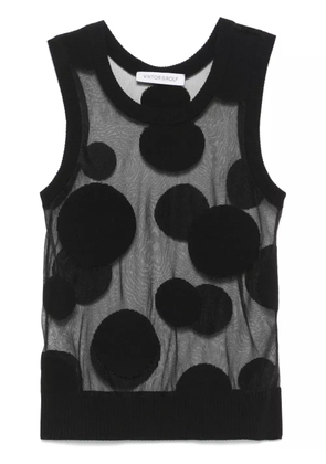 Viktor & Rolf polka-dot tank top - Black