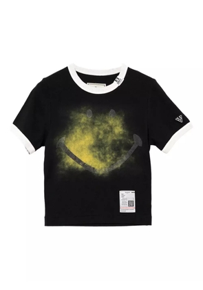 Maison MIHARA YASUHIRO smiley face-print T-shirt - Black